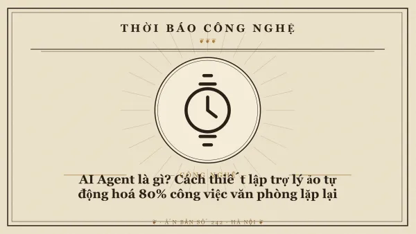 Mô hình mạng lưới AI Agent với các mắt xích tự động hoá xử lý công việc thông minh