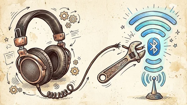 Kỹ thuật viên đang kiểm tra sơ đồ xung đột driver âm thanh và kết nối Bluetooth trong bảng điều khiển hệ thống