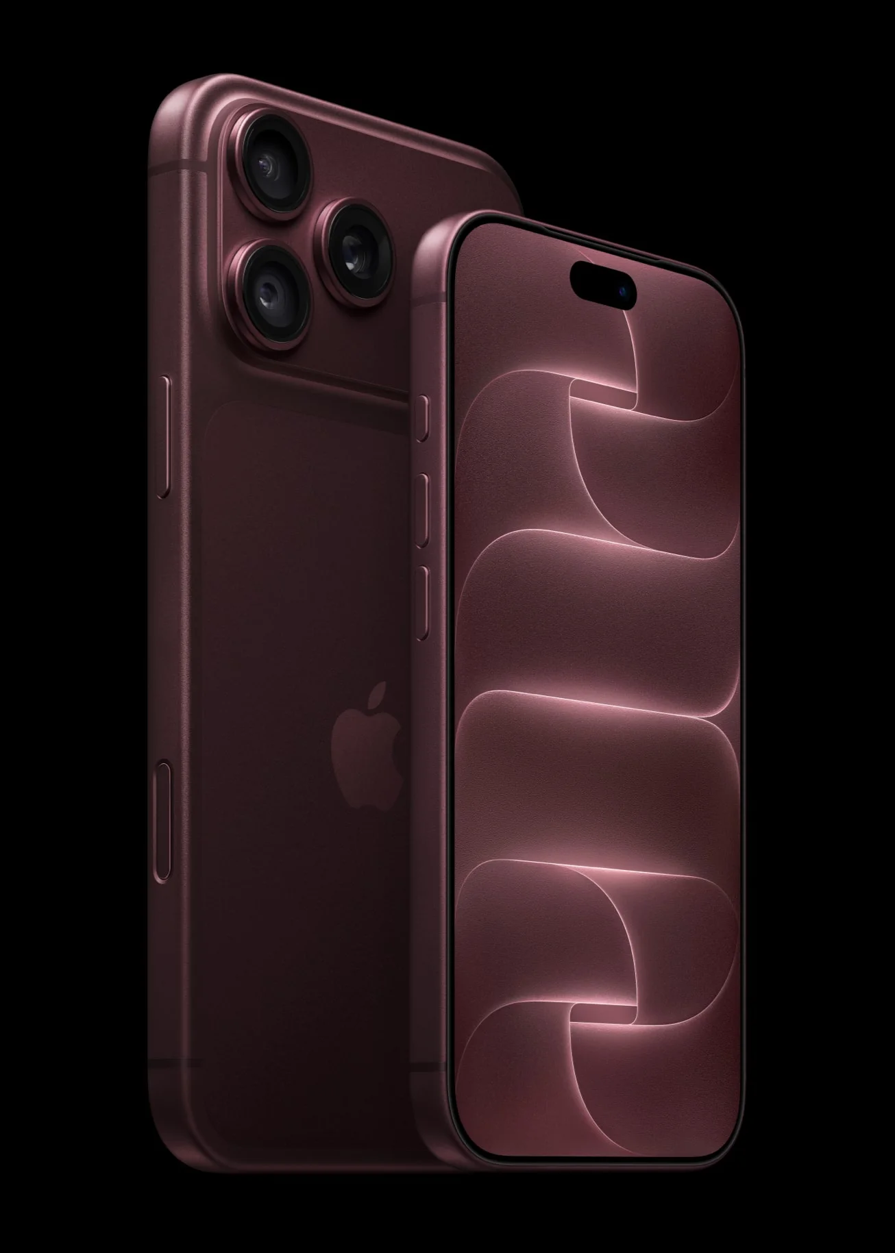 Bộ đôi iPhone 18 Pro 6.3 inch và iPhone 18 Pro Max 6.9 inch đứng cạnh nhau khoe trọn viền màn hình siêu mỏng