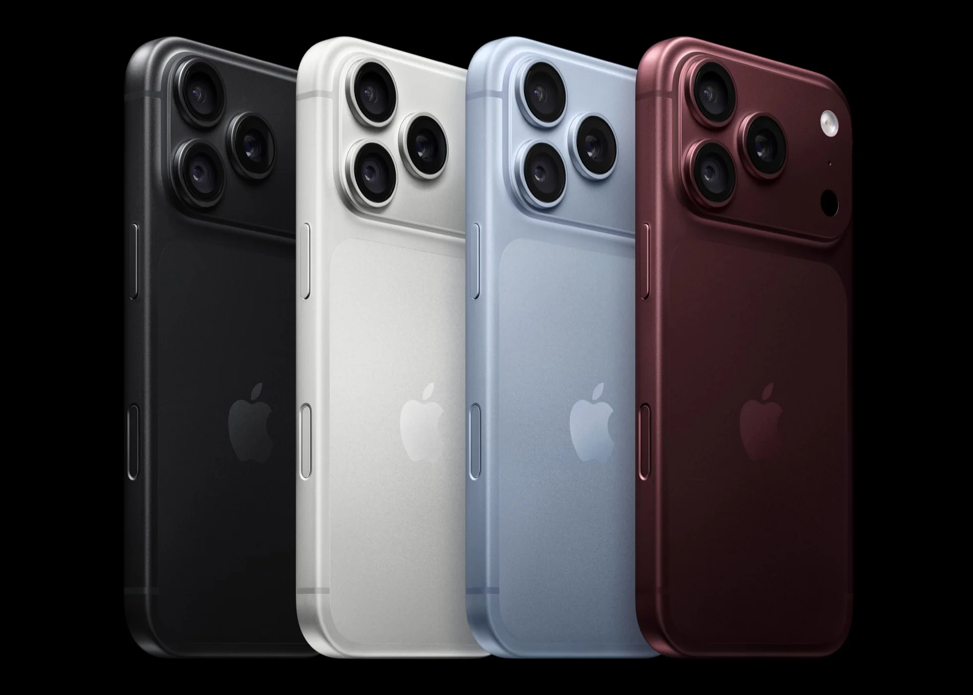 Bộ tứ màu sắc quý phái của iPhone 18 Pro với màu đỏ rượu vang Burgundy nổi bật
