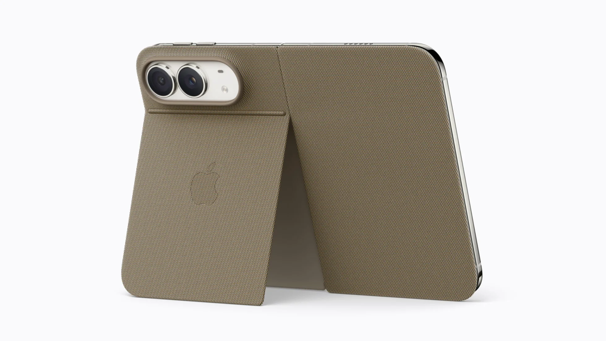 Phụ kiện bao da iPhone Duo Folio màu taupe sang trọng tích hợp chân đế dựng kickstand